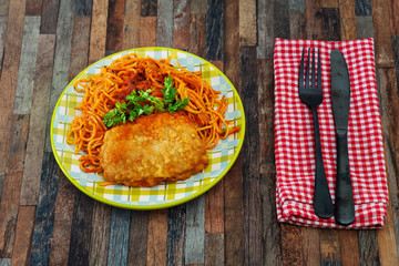 Turkey Blue Cord Coquillettes with Cheese
