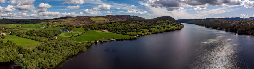 Fototapeta na wymiar Die nördlichen Highlands von Schottland - Luftbild