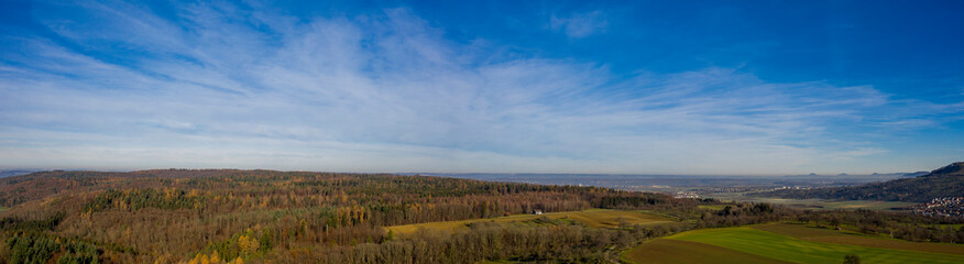 Herbst auf der Schw&auml;bischen Alb - Luftbild