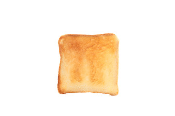 Tasty bread toast isolated on white background