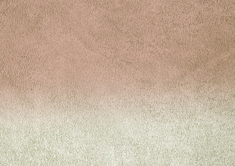 Texture of genuine leather. Suede leather texture closeup. Gray and beige background. 