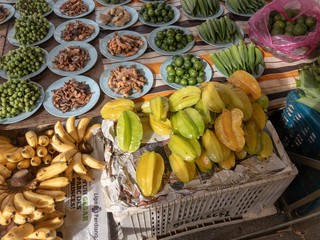fruits and vegetables at the market