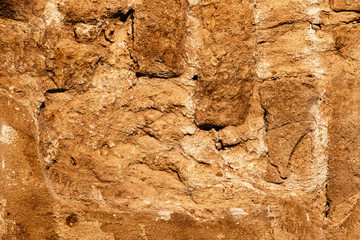 Background texture of retro vingae old brick and concrete wall