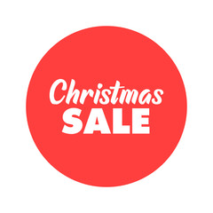 Christmas sale promotion badge. Xmas gift season promo banner.