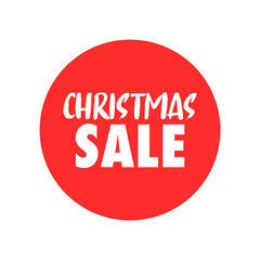 Christmas sale promotion badge. Xmas gift season promo banner.