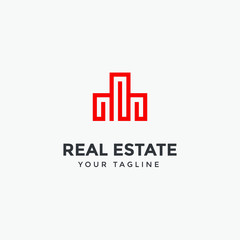 real estate logo modern design template 