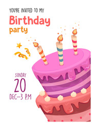 birthday invitation card