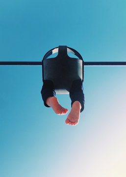 Baby Pushed on Swing