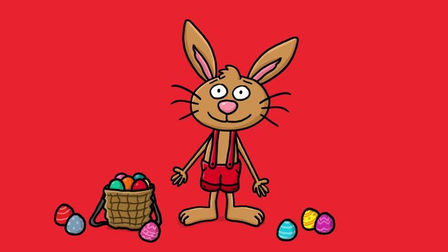 Osterhase Cartoon Animation