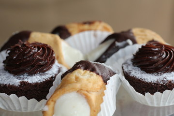 pastries close up for a party