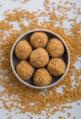 Fenugreek Laddu Made From Fenugreek Seeds, Saunf And Jaggery, or Methi Ke Laddu  or Methi ki Pinni