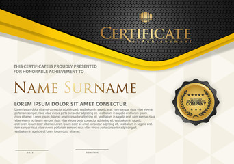 Certificate template with textured background,