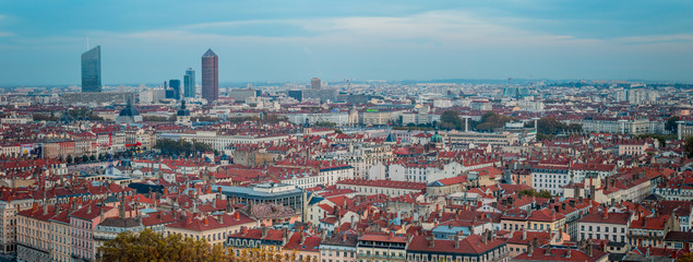 Panorama de Lyon depuis les hauteurs