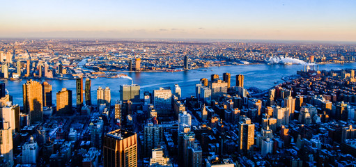 Skyline View Of Manhattan