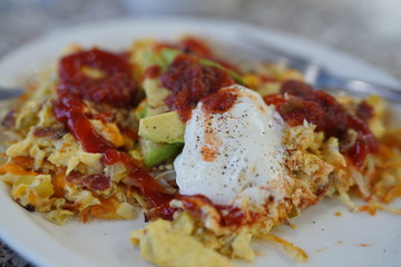 Santa fe skillet scramble