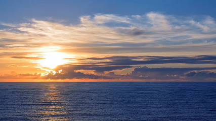 Finisterre sunset, Costa da Morte, Galicia, Spain