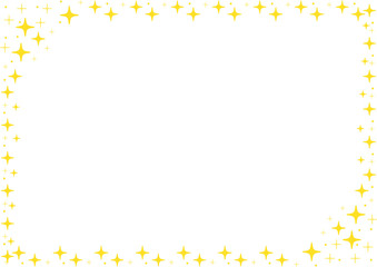 星　フレーム　キラキラ