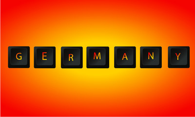 red yellow sun down keyboard letter button germany black gold, rot gelb Sonnenuntergang Keyboard Buttons Deutschland