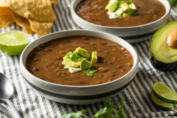Homemade Organic Black Bean Soup