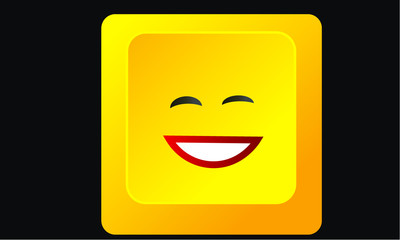 yellow flattered laugh smiley keyboard letter keyboard button, gelber lach geschmeichelt Simley Tastatur Button