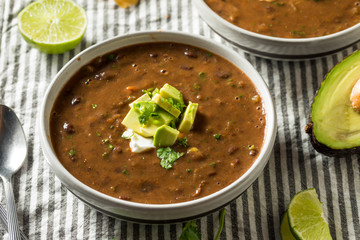 Homemade Organic Black Bean Soup