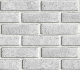 Simless pattern brickwork  Gray stone 3d rendering