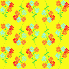 seamless floral pattern with flowers