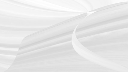 Smooth soft fabric abstract white curve decorative. Textile modern style background.
