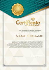 Certificate template with textured background,