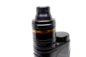 Electronic cigarettes, close-up isolated on a white background.