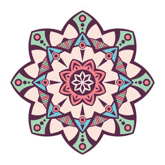 Mandala. Decorative round ornament. Isolated on white background.