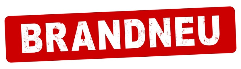 nlsb1235 NewLongStampBanner nlsb - german label / banner - deutsch - Stempel BRANDNEU: rot / einfach Vorlage - 3komma5zu1 - new-version sign, germany - xxl g8813