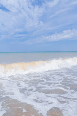 The sea shore at summer Sunny clear day in early summer