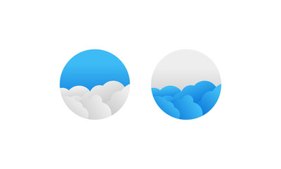 Cloud logo vector stock image