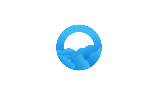 Cloud logo vector stock image