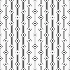 Gordijnen Abstracte naadloze patroon van ruiten verbonden door lijnen. © Andrey