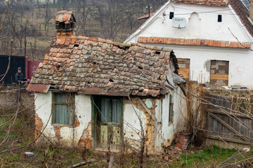 In a Roma village in Romania