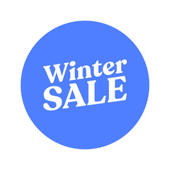 Winter sale badge banner. Promotion clearance.