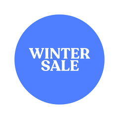 Winter sale badge banner. Promotion clearance.