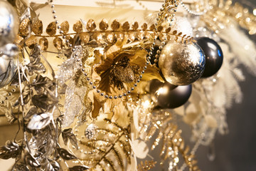 Happy New Year Decoration of Merry Christmas Tree
