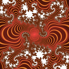 Yellow brown abstract floral background vector illustration