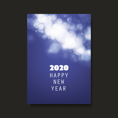 Best Wishes - New Year Flyer, Card or Background Vector Design - 2020