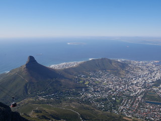 Vue Table Mountain Cape Town Afrique du Sud