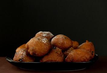 Dutch oliebollen for New Year's Eve.