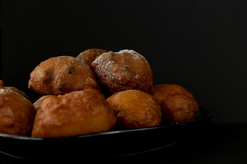Dutch oliebollen for New Year's Eve.
