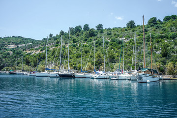 Paxos harbour in beautiful Greece