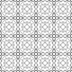 Abstract thin line seamless pattern. Linear ornamental geometric background. Wrapping paper. Vector illustration.             