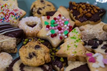 Christmas Cookies with sprinkles