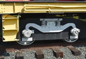 Obraz na płótnie Canvas train wheels