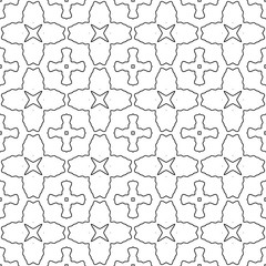 Abstract thin line seamless pattern. Linear ornamental geometric background. Wrapping paper. Vector illustration.             